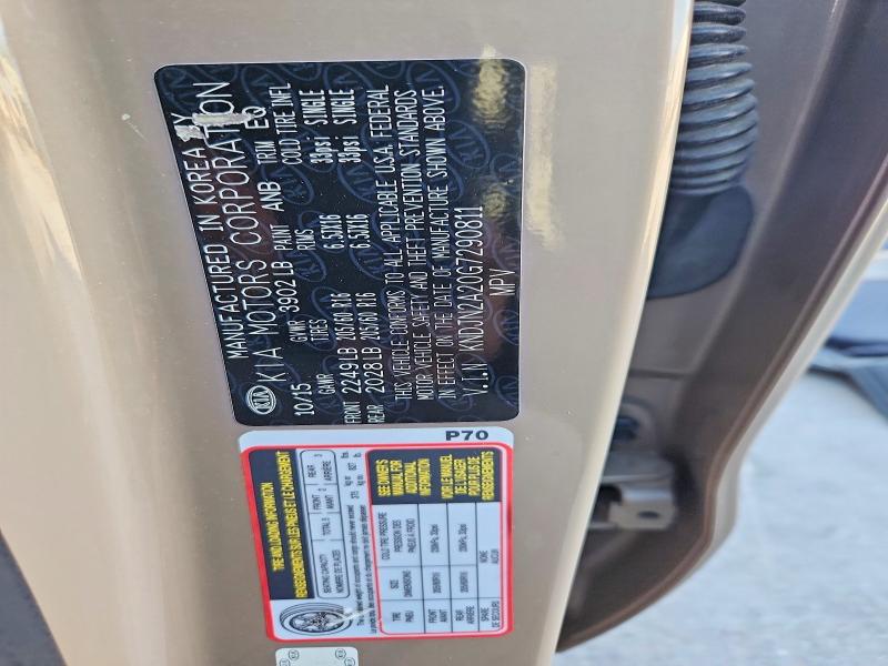 Photo 14 from auction – 2016 KIA SOUL with VIN KNDJN2A20G7290811