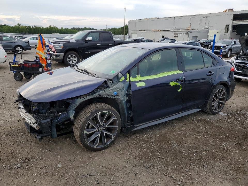 TOYOTA COROLLA 2022 with VIN JTDS4MCE5NJ087827 - Photo from auction