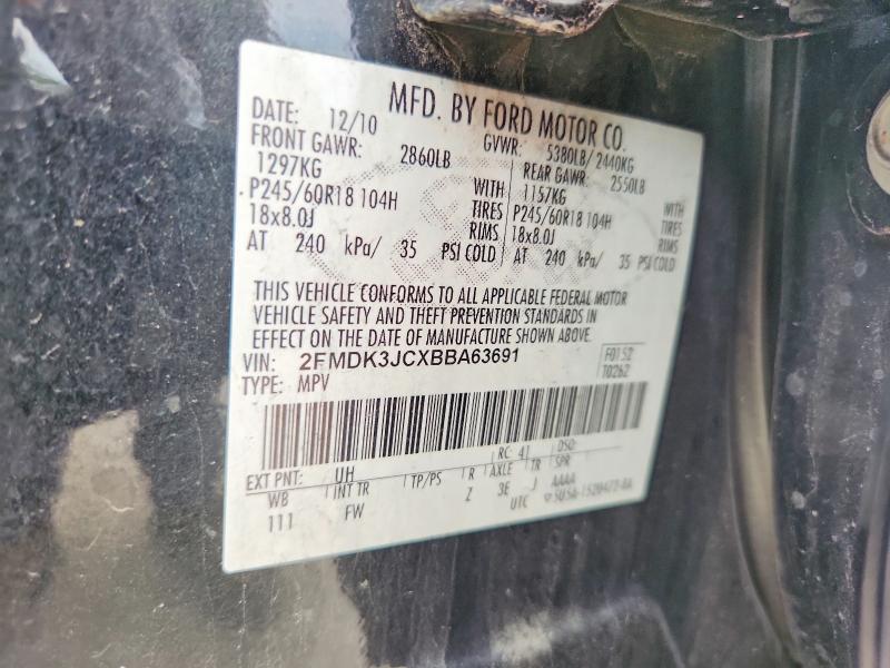 Photo 14 from auction – 2011 FORD EDGE with VIN 2FMDK3JCXBBA63691