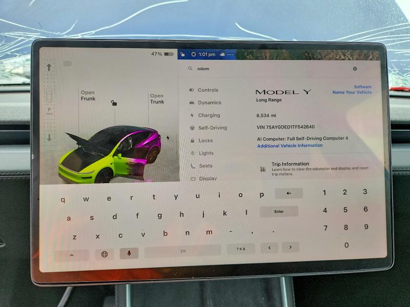 Фото 9 с аукциона – 2026 TESLA MODEL Y с VIN 7SAYGDED1TF542640