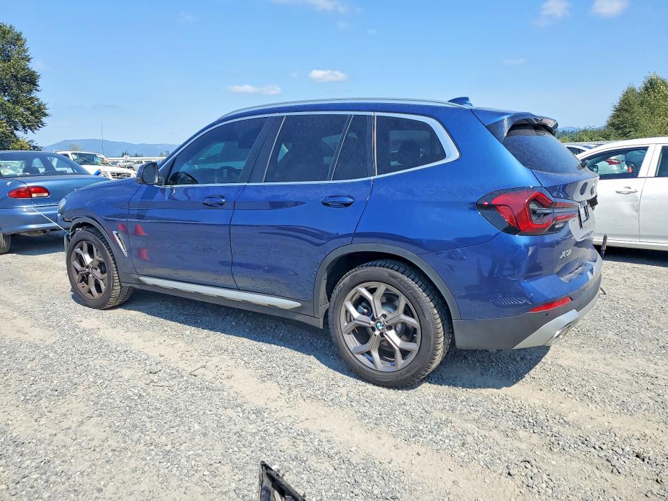 Photo 2 from auction – 2023 BMW X3 with VIN 5UX53DP08P9P34299