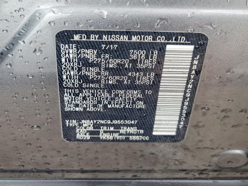 Photo 14 from auction – 2018 NISSAN ARMADA with VIN JN8AY2NC9J9553047