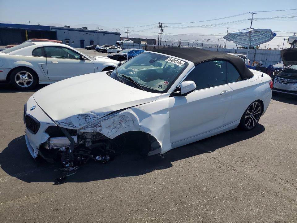 BMW 230I 2021 with VIN WBA2M7C02M7G42489 - Photo from auction