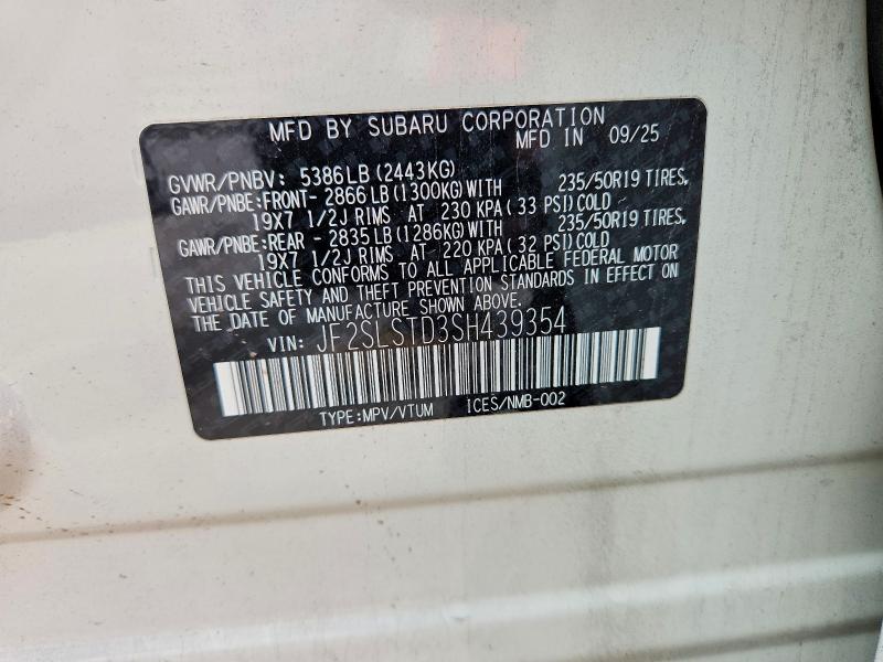 Photo 14 from auction – 2025 SUBARU FORESTER with VIN JF2SLSTD3SH439354