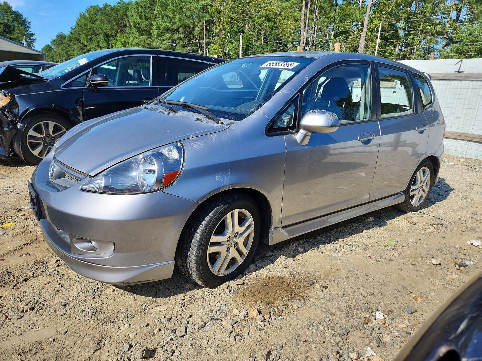HONDA FIT 2007 with VIN JHMGD37687S041617 - Photo from auction