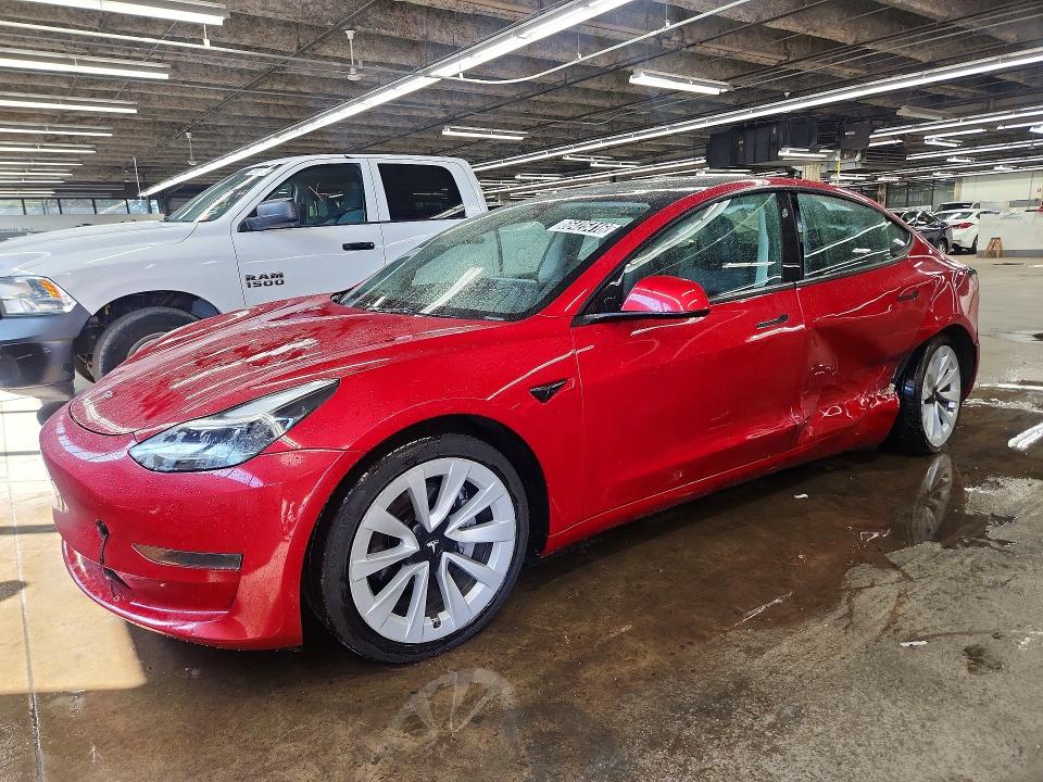 TESLA MODEL 3 2023 with VIN 5YJ3E1EA2PF437015 - Photo from auction