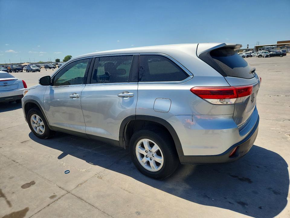 Photo 2 from auction – 2019 TOYOTA HIGHLANDER with VIN 5TDZZRFH8KS295685