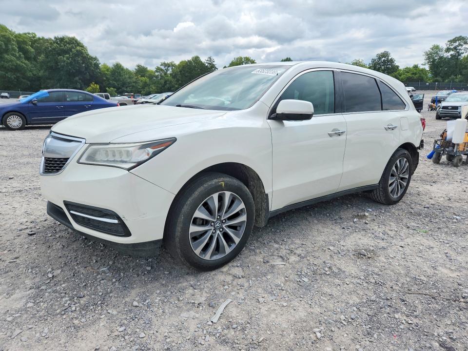ACURA MDX 2016 with VIN 5FRYD3H49GB015168 - Photo from auction