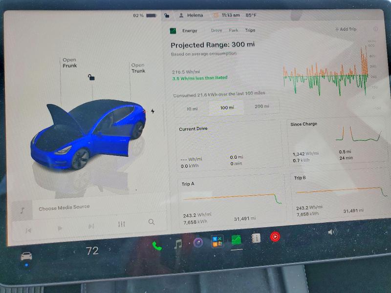 Photo 9 from auction – 2022 TESLA MODEL 3 with VIN 5YJ3E1EB7NF314266