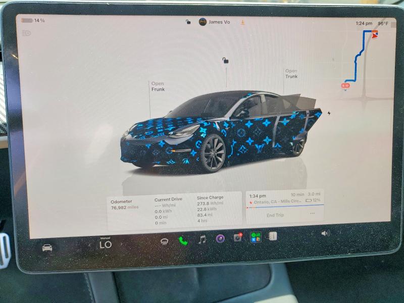 Photo 9 from auction – 2023 TESLA MODEL 3 with VIN 5YJ3E1EA4PF447769