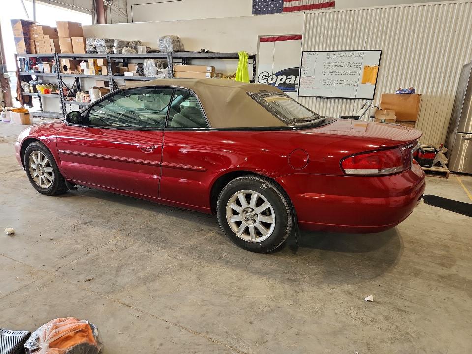 Photo 2 from auction – 2002 CHRYSLER SEBRING with VIN 1C3EL75R62N240466