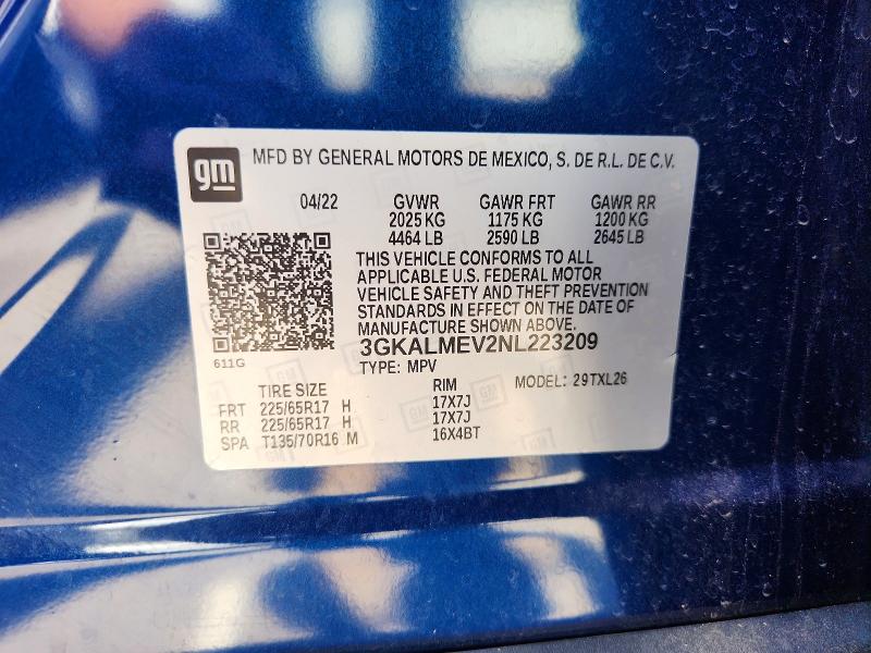 Photo 14 from auction – 2022 GMC TERRAIN with VIN 3GKALMEV2NL223209