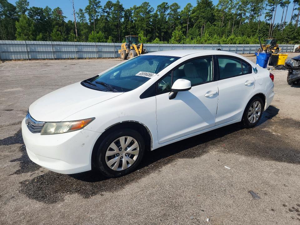 Photo 1 from auction – 2012 HONDA CIVIC with VIN 19XFB2F54CE037289