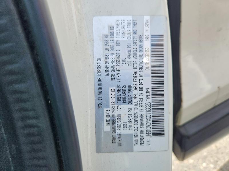 Photo 14 from auction – 2016 MAZDA CX-9 with VIN JM3TCACYXG0118828