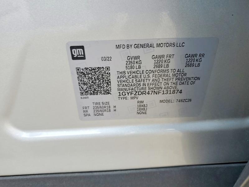 Photo 14 from auction – 2022 CADILLAC XT4 with VIN 1GYFZDR47NF131874