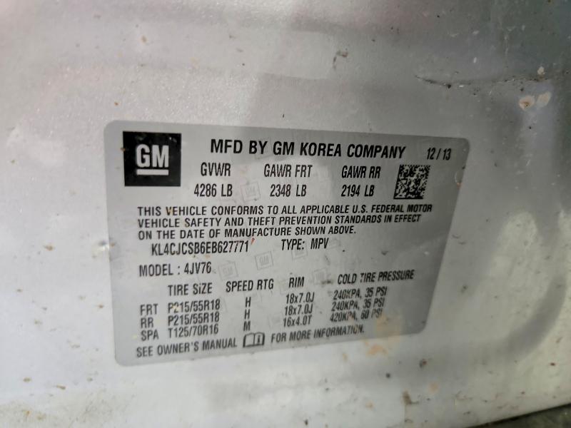 Photo 14 from auction – 2014 BUICK ENCORE with VIN KL4CJCSB6EB627771