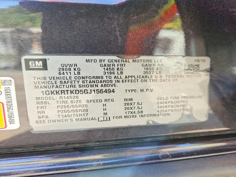 Photo 14 from auction – 2016 GMC ACADIA with VIN 1GKKRTKD5GJ156494