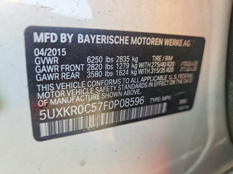 Photo 14 from auction – 2015 BMW X5 with VIN 5UXKR0C57F0P08596
