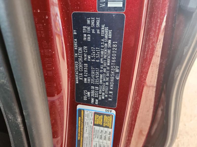 Photo 14 from auction – 2026 KIA CARNIVAL with VIN KNDNB5K35T6601281