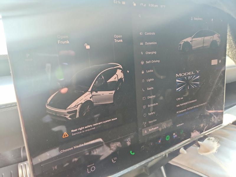 Photo 9 from auction – 2026 TESLA MODEL Y with VIN 7SAYGDET3TA688445