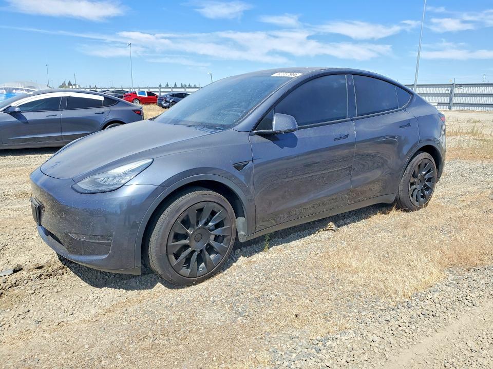 TESLA MODEL Y 2020 with VIN 5YJYGDEF7LF002420 - Photo from auction