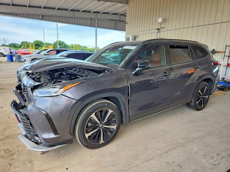 TOYOTA HIGHLANDER 2021 with VIN 5TDJZRBH7MS064203 - Photo from auction