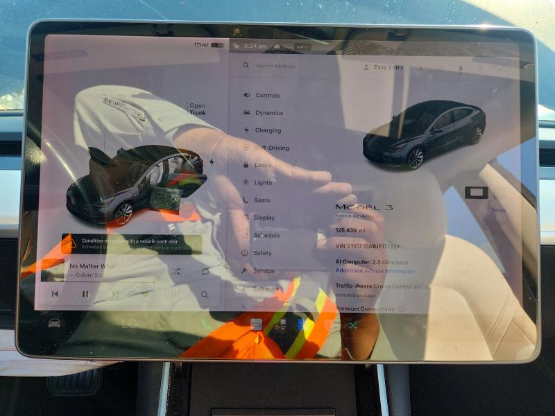 Photo 9 from auction – 2018 TESLA MODEL 3 with VIN 5YJ3E1EA6JF171327