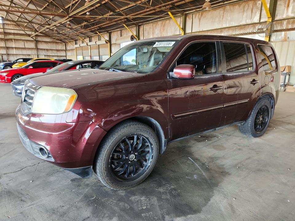 HONDA PILOT 2012 with VIN 5FNYF3H60CB013249 - Photo from auction