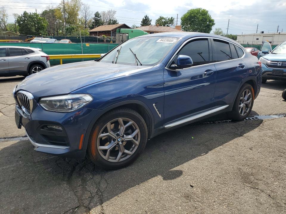 BMW X4 2021 with VIN 5UX2V1C08M9E85096 - Photo from auction
