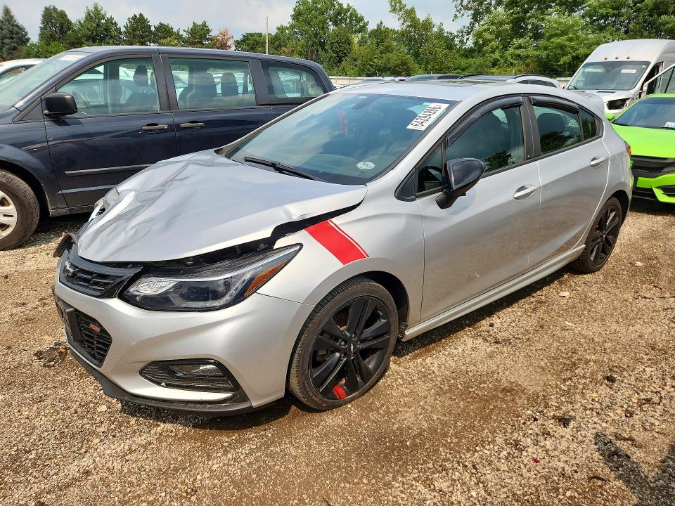 CHEVROLET CRUZE 2018 with VIN 3G1BE6SM9JS625187 - Photo from auction