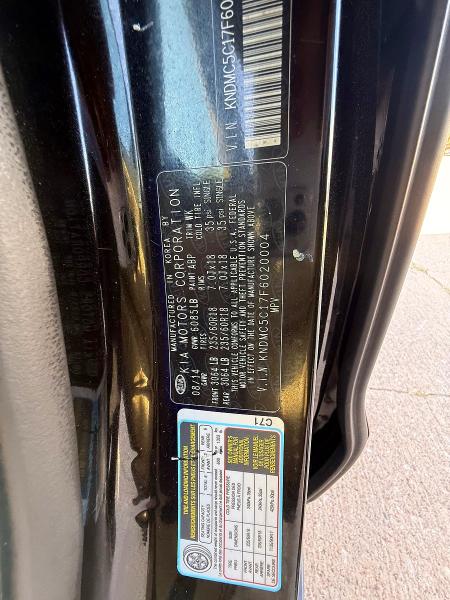Photo 10 from auction – 2015 KIA SEDONA with VIN KNDMC5C17F6020004