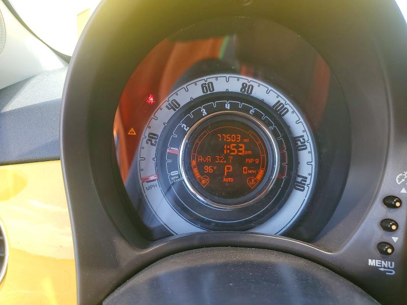 Photo 9 from auction – 2014 FIAT 500 with VIN 3C3CFFARXET283016