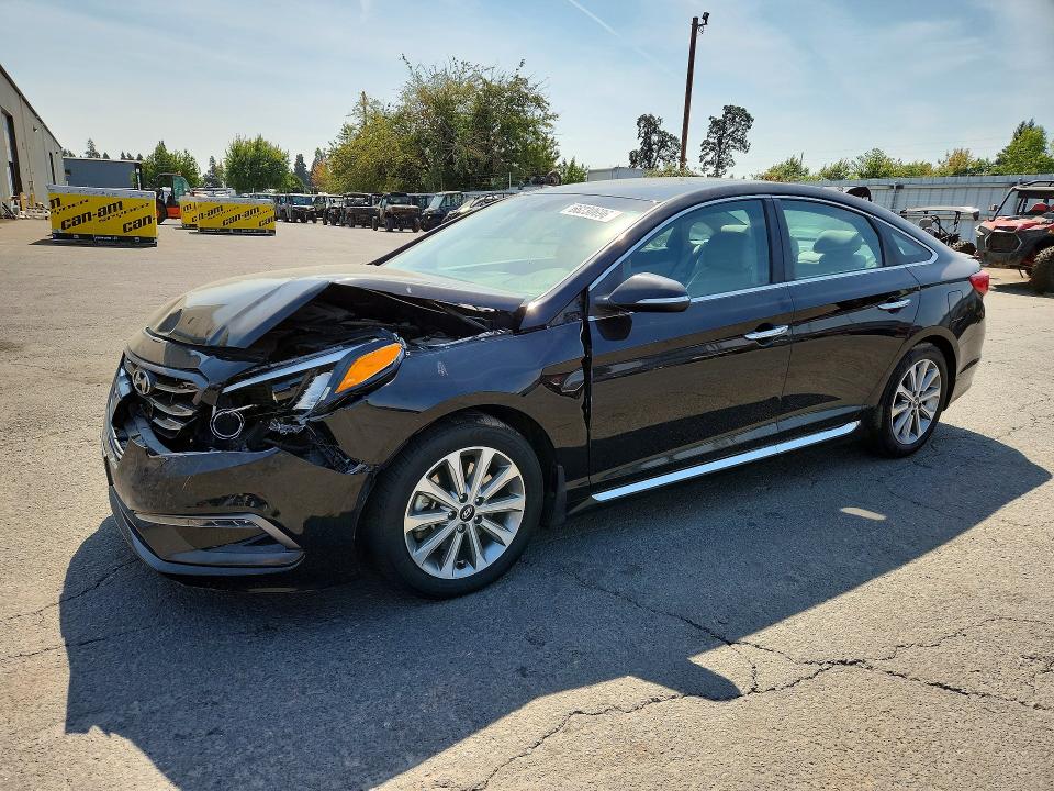 HYUNDAI SONATA 2017 with VIN 5NPE34AF5HH484124 - Photo from auction