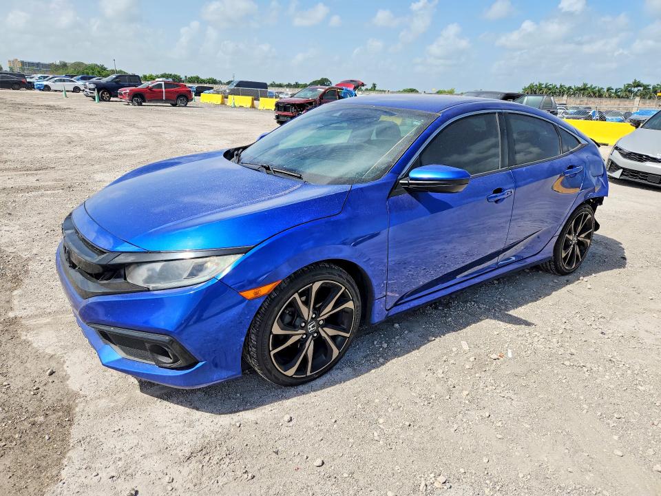 HONDA CIVIC 2020 with VIN 2HGFC2F86LH588238 - Photo from auction
