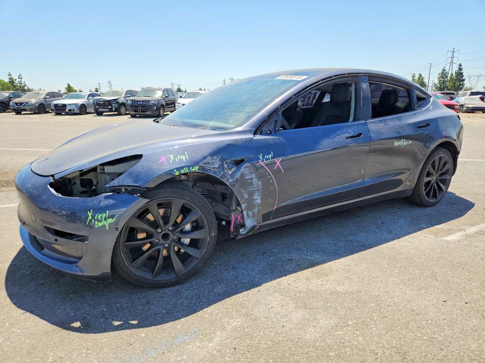 TESLA MODEL 3 2020 with VIN 5YJ3E1EA1LF649415 - Photo from auction