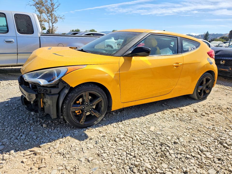 HYUNDAI VELOSTER 2014 with VIN KMHTC6AD4EU186856 - Photo from auction