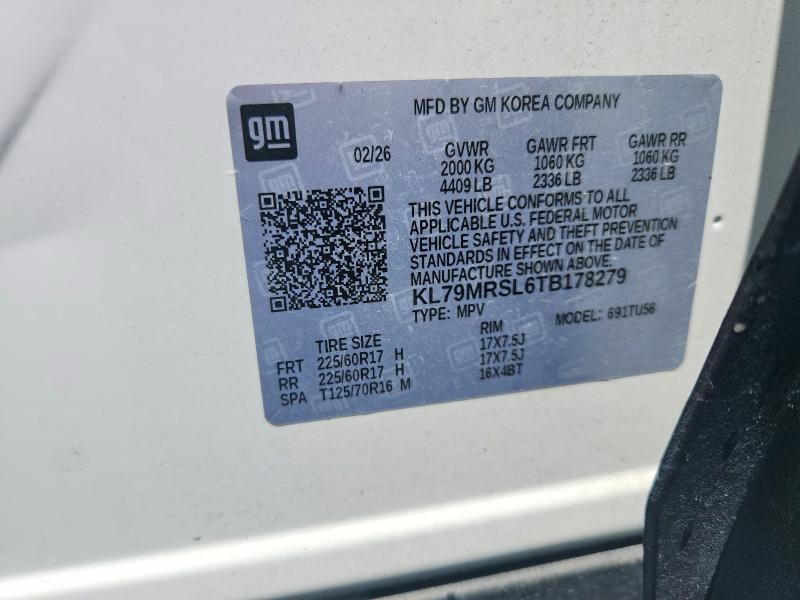 Photo 14 from auction – 2026 CHEVROLET TRAILBLAZER with VIN KL79MRSL6TB178279