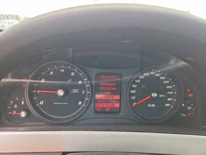 Photo 9 from auction – 2008 PONTIAC G8 with VIN 6G2ER57748L124091