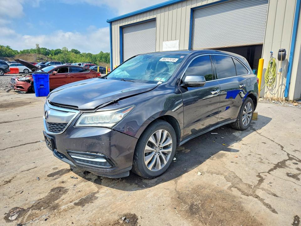 ACURA MDX 2014 with VIN 5FRYD4H40EB027521 - Photo from auction