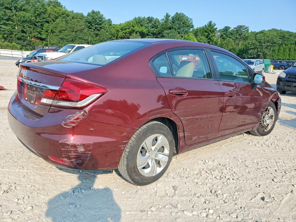 Photo 3 from auction – 2013 HONDA CIVIC with VIN 19XFB2F50DE280437