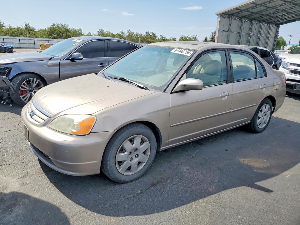 HONDA CIVIC 2002 with VIN 2HGES26882H609510 - Photo from auction