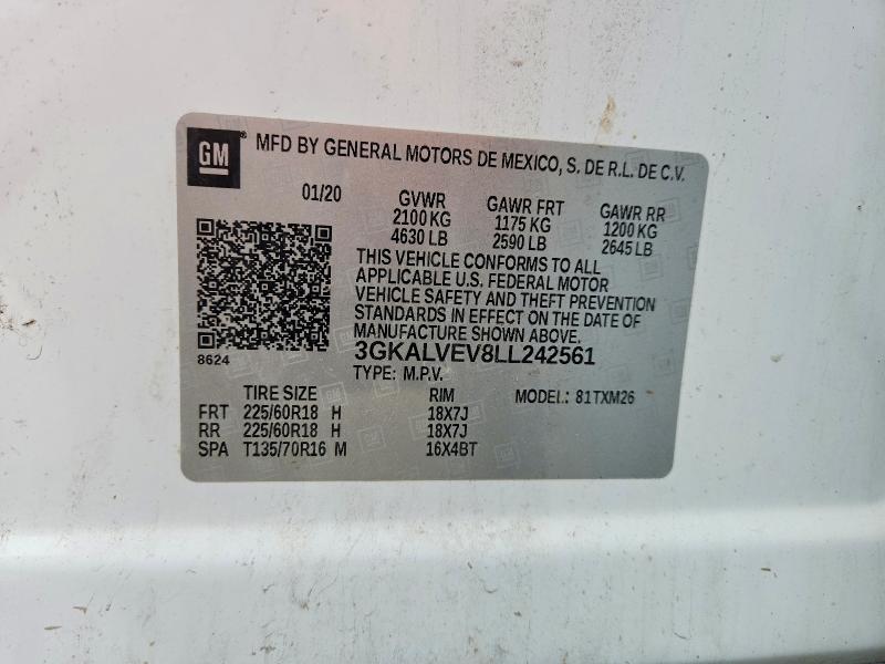 Photo 14 from auction – 2020 GMC TERRAIN with VIN 3GKALVEV8LL242561