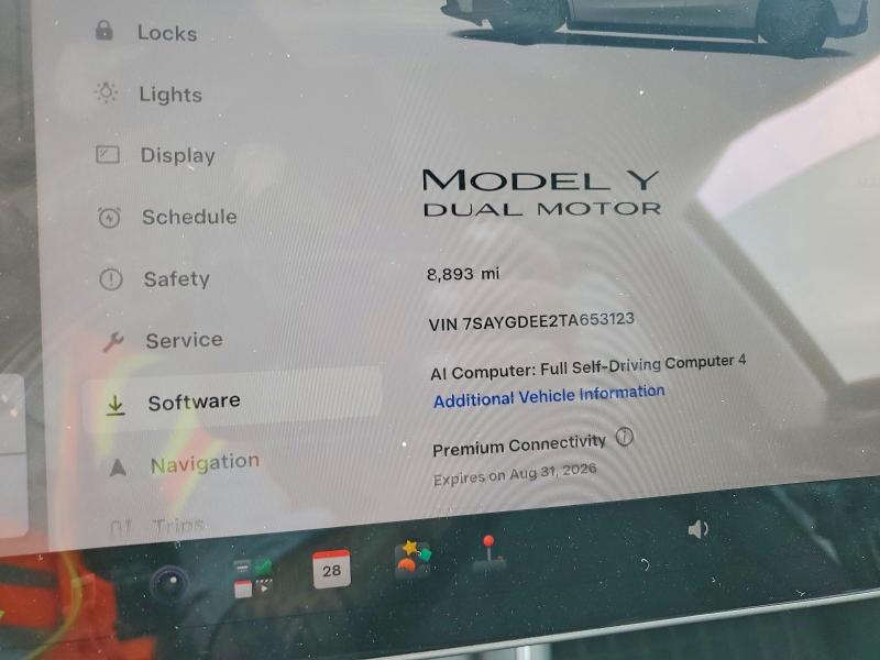 Photo 9 from auction – 2026 TESLA MODEL Y with VIN 7SAYGDEE2TA653123
