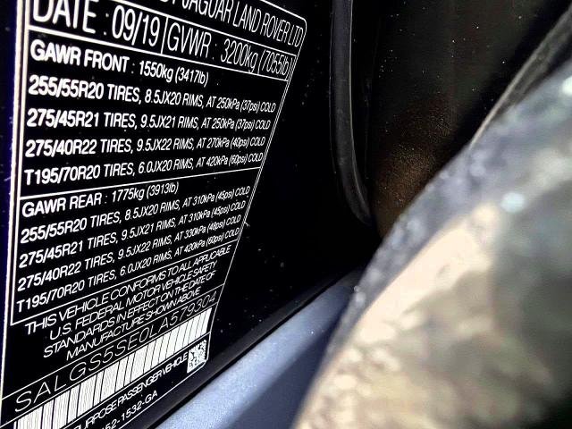 Photo 10 from auction – 2020 LAND ROVER RANGE ROVER with VIN SALGS5SE0LA579304