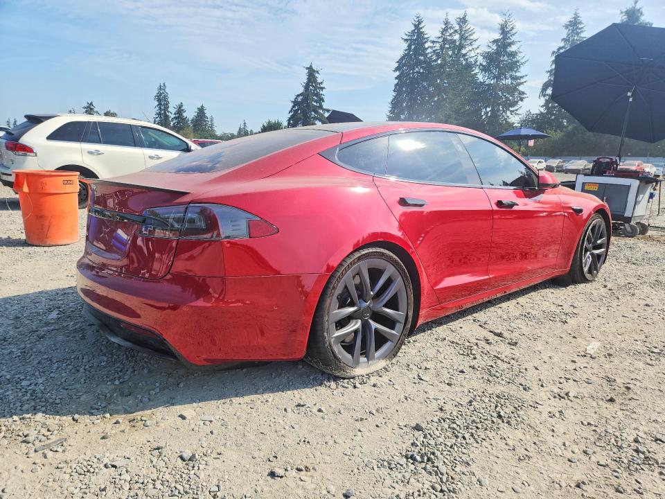 Photo 3 from auction – 2021 TESLA MODEL S with VIN 5YJSA1E67MF455797