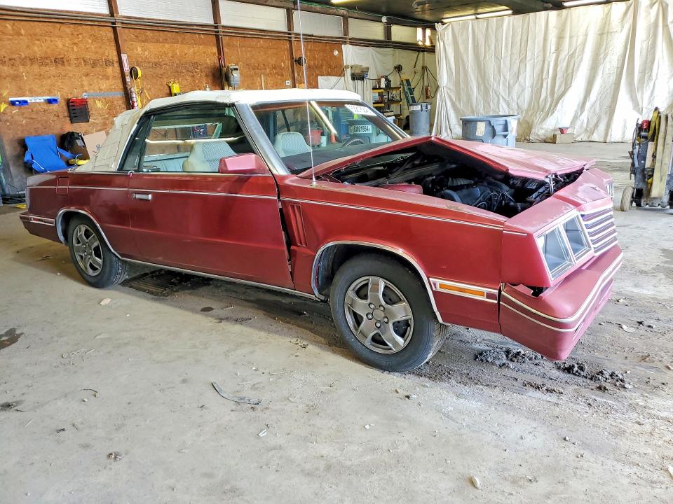 Photo 4 from auction – 1984 DODGE 600 with VIN 1B3BV55D3EG289247