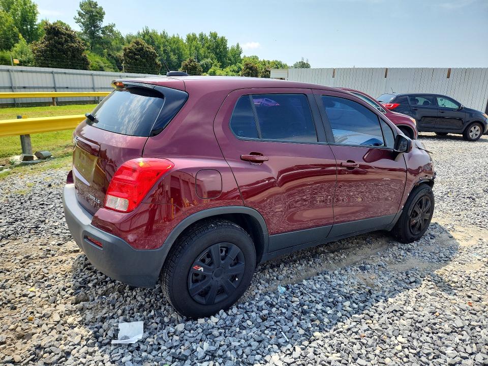 Photo 3 from auction – 2016 CHEVROLET TRAX with VIN 3GNCJKSB8GL276693