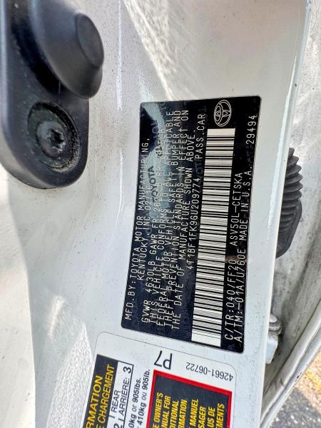 Photo 10 from auction – 2016 TOYOTA CAMRY with VIN 4T1BF1FK9GU209774