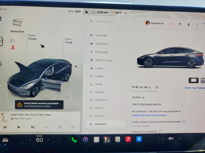 Photo 9 from auction – 2025 TESLA MODEL 3 with VIN 5YJ3E1EA8SF940301