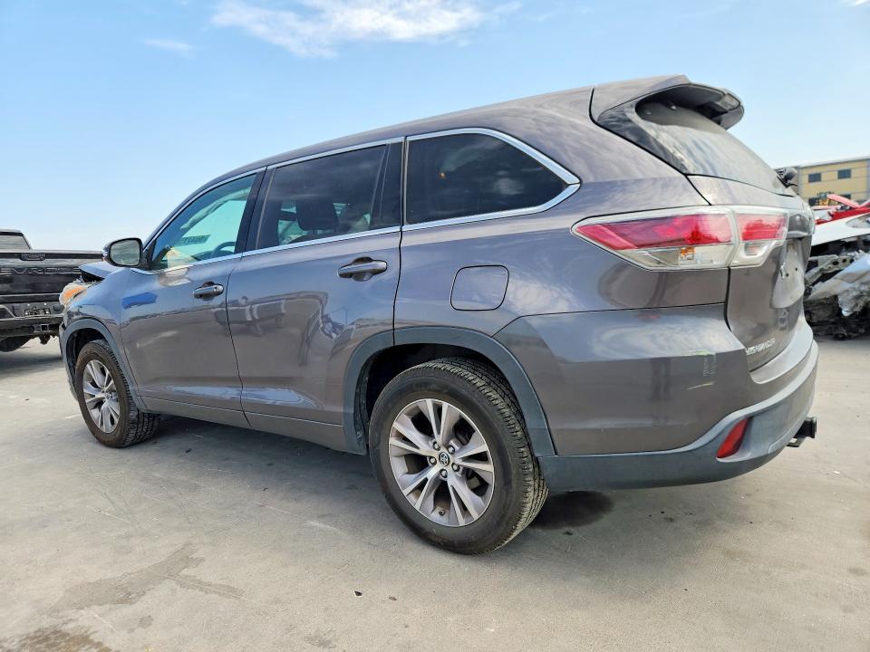 Photo 2 from auction – 2016 TOYOTA HIGHLANDER with VIN 5TDZKRFHXGS123976